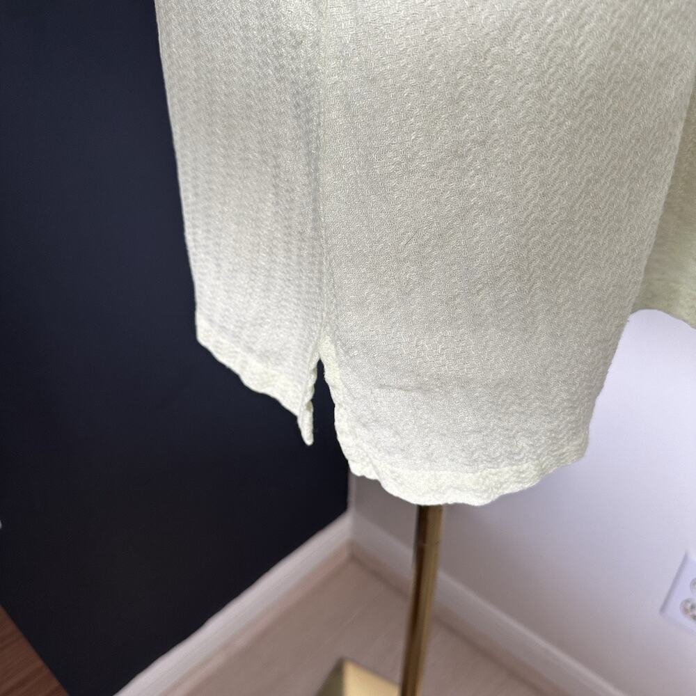 Eileen Fisher Women’s Linen Top Woven Linen Long Shirt Buttoned - Picture 9 of 10